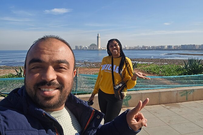 Casablanca Tower From Hassan Mosque2 to Royal Palace - La Corniche Waterfront Walk and Sacred Heart Cathedral in One Afternoon Loop
