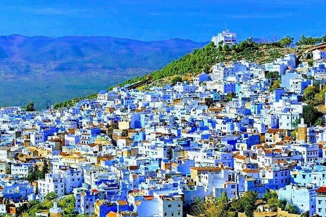 Chefchaouen Day trip by High-Speed Train from Casablanca - The Blue City walking block: Uta el-Hamman, the Grand Mosque, Ras el-Ma