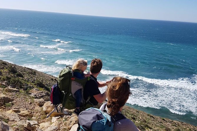 Cliffline & Cascade Hike. - Rolling hills southbound: shepherds, goats, and coastline views