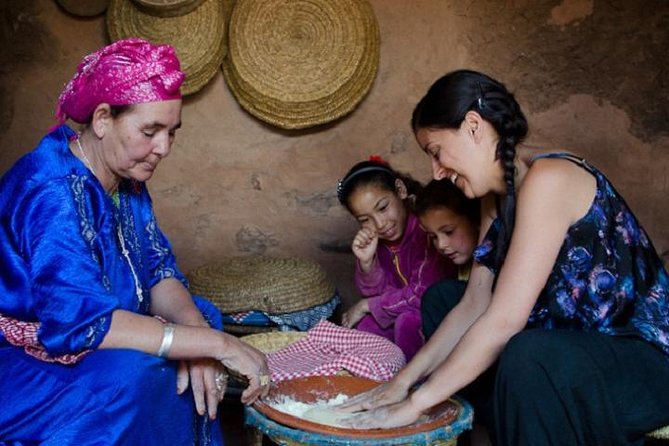 Cooking course with genuine Berber Family at Atlas Mt - Marrakech to the High Atlas: pickup, air-conditioned comfort, and market choices