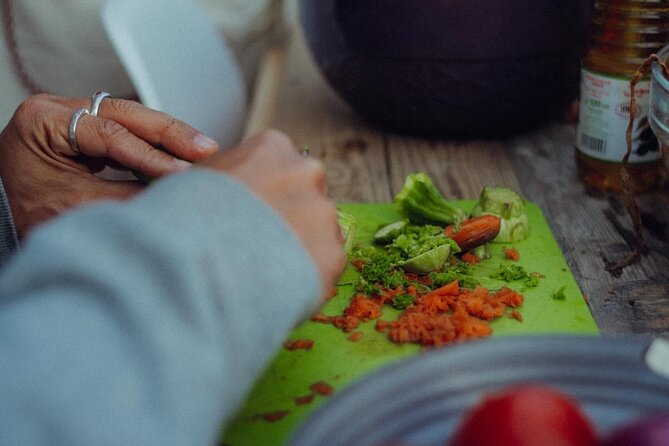 Cooking the Moroccan Way, Tamraght - The rooftop kitchen: a real cooking space, not a photo set