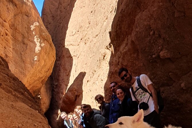Dades Gorge-Monkey Finger's Canyon Hike in Boumalne Dades - The summit climb and 360-degree views over the Dades Valley