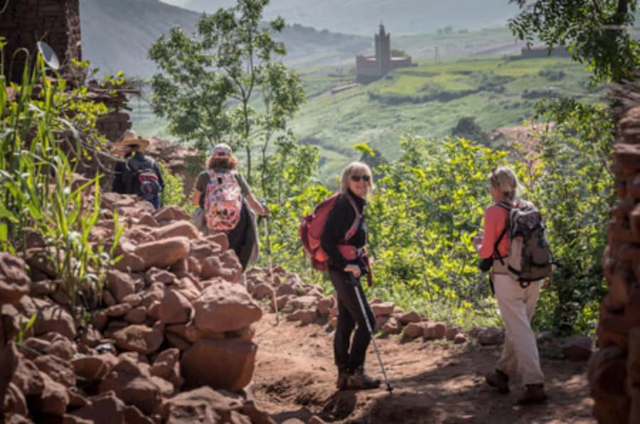 Day Trip Atlas Mountains and Berber Villages with Waterfalls - Village Life Time: Paths, Tea, and Lunch in the Imnan Valley