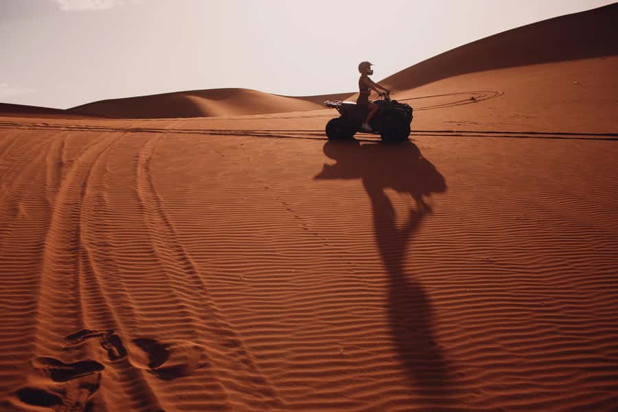 Desert Camp Overnight from Merzouga with Camel & Quad Bike - Day 1 From Merzouga: Pickup, Camel Ride, and Sunset Over Erg Chebbi
