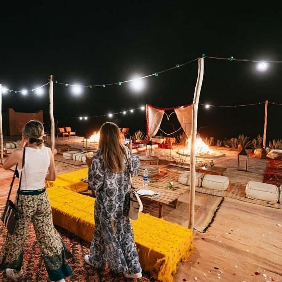 Desert night : ATV, Camel Trek sunset views & Dinner show - Getting picked up from the old Medina: the WhatsApp must-do