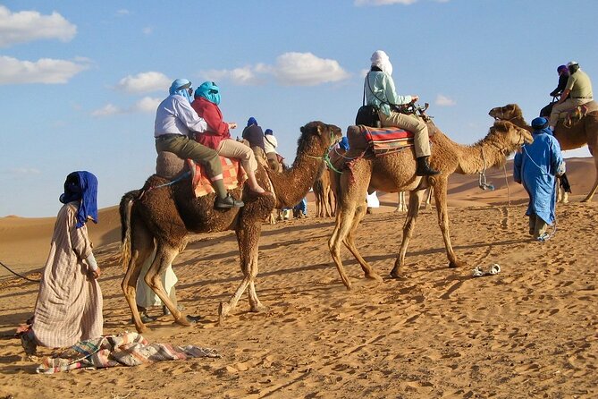 Desert Trip:Fès-Merzouga(1 Night)-Ouarzazat(1 Night)-Marrakech - Ait-Ben-Haddou and Tizi n Tichka: UNESCO kasbahs and a high pass view