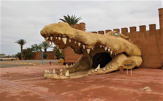 Effortless Agadir Crocoparc Ticket and Transfer Service - First stop: the crocodile mouth and Moroccan tea welcome