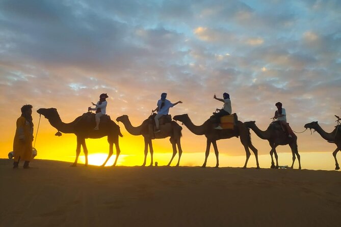 Enjoy Luxury camp 1 nights .camel Drums sandboarding.QUADS - Camel ride through the dunes: classic, but with a camp payoff