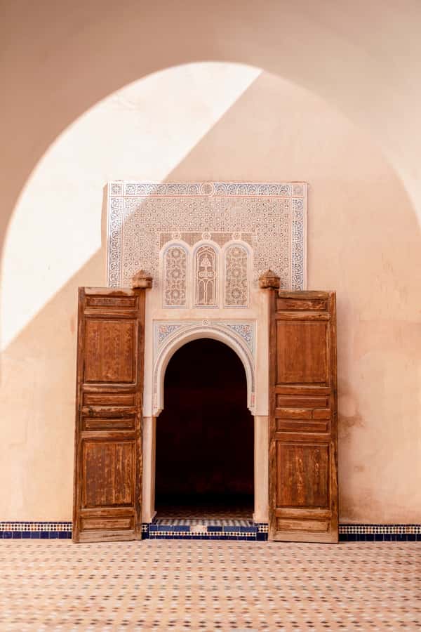 Explore most attractive sightseeing of Marrakech-shared tour - Ben Youssef Madrasa: religious architecture, explained simply