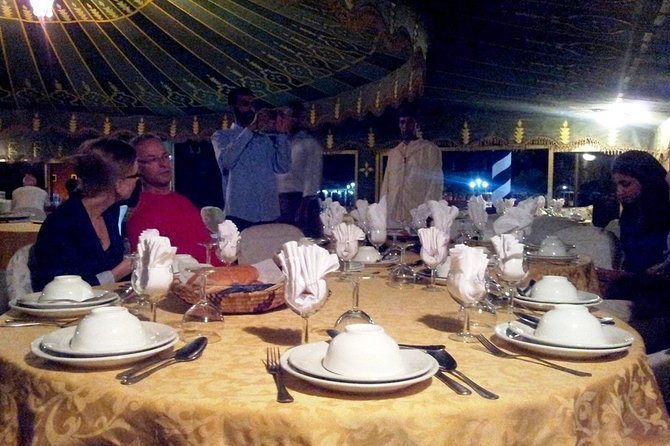 Fantasia Show with Dinner in Marrakech with Pickup - Dinner in the Berber Tent: Mint Tea, Pastilla, Roast Lamb, Couscous