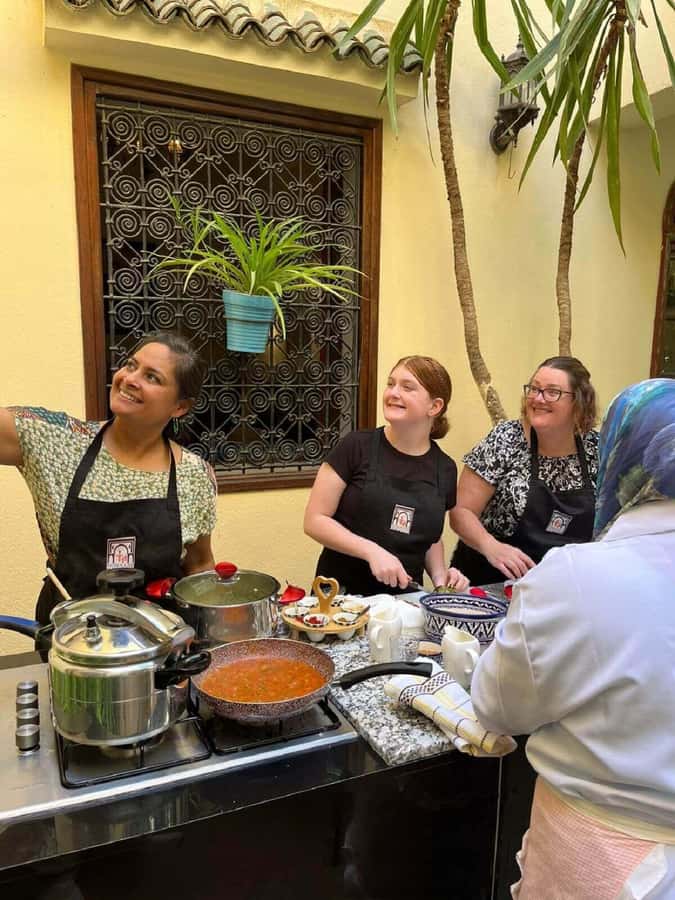 Fes: Authentic Cooking Class and Old Medina Visit - Food, drinks, and the tea ritual that ends the evening