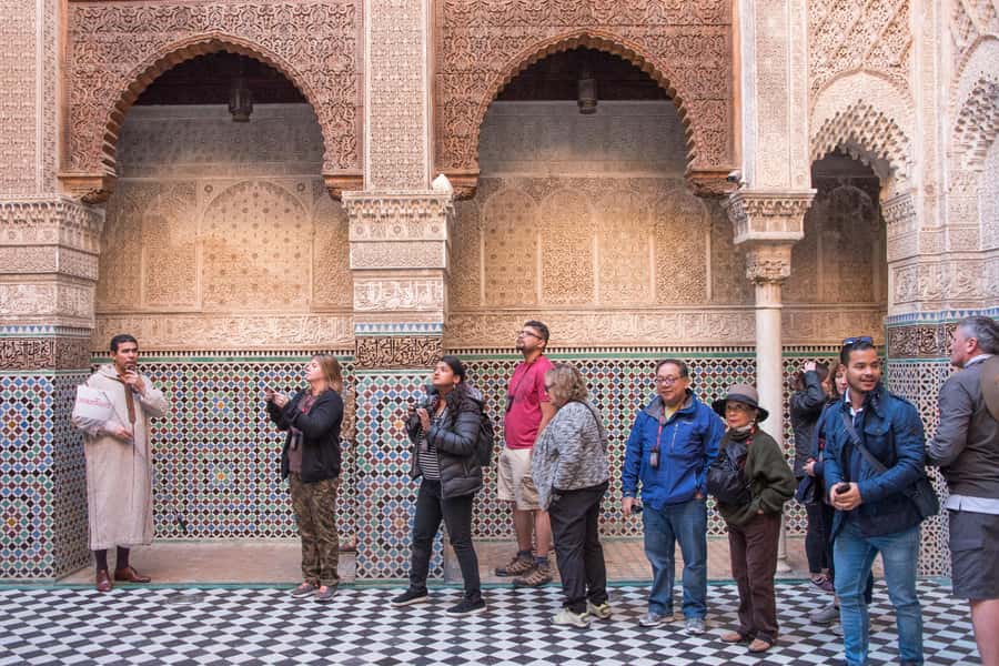 Fes: Bou Inania Madrasa, Museum, Tannery, Souk & Medina Tour - Pottery and Zellige Workshop: Where the Tile Patterns Come From