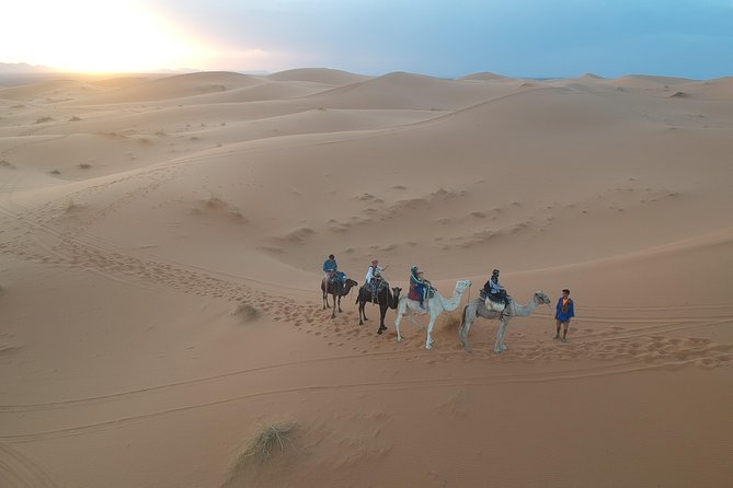 Fes desert tour 2 days - Merzouga arrival: private tents and desert night reality