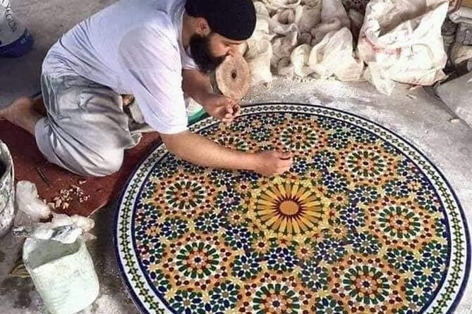 Fez Guided Tour of Artisans and Handicrafts Full-Day Private Tour - Nejjarine Museum: Woodwork in a restored caravanserai