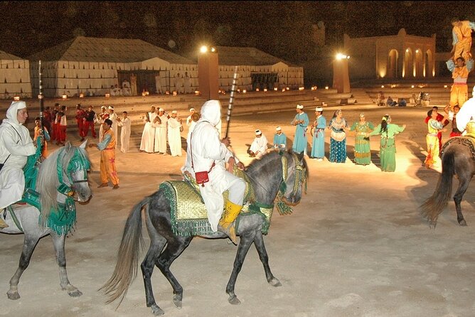 From Agadir Fantasia Folk Show & Moroccan Dinner With Transfer - Chems ayour at 7:00 pm: how the night starts