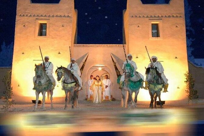 From Agadir Fantasia Folk Show & Moroccan Dinner With Transfer - The show while you eat: Gnaoua, snakes, fire, and dance