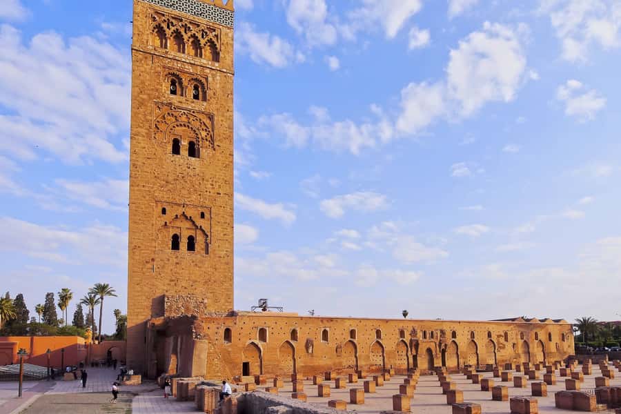 From Casablanca: Marrakech Guided Day Trip with Camel Ride - Koutoubia Mosque: Almohad Details You Can See Even Outside