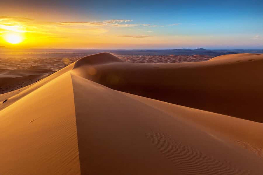 From Fes: 2-Day Sahara Tour with Private Tent & Meals - Camel Trek at Dusk on Erg Chebbi: Sunset Photos and Real Desert Time