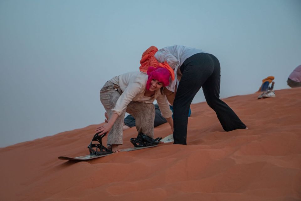 From Fes: 2-Day Sahara Tour with Private Tent & Meals - Day 2 Sunrise on Chebbi and Sandboarding Fun
