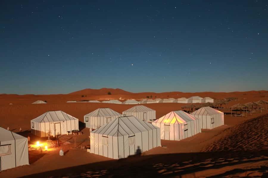 From Fez: Round-Trip Overnight Merzouga Desert Tour - Entering the Merzouga desert from Fez, not just reaching it