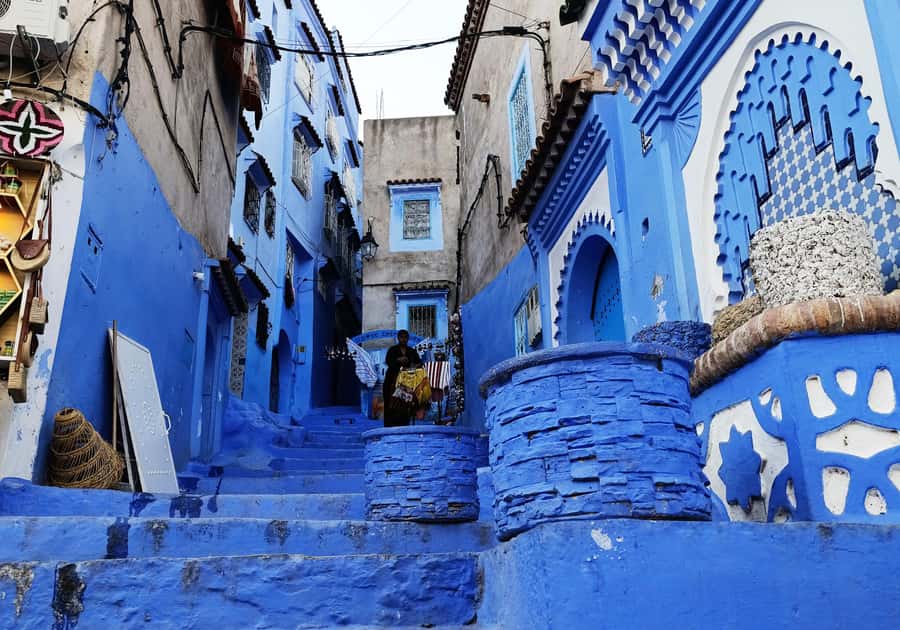 From Marrakech: 5-Days Tour to Chefchaouen & Merzouga Desert - Chefchaouen Blue City walk: riad night and Rif mountain charm