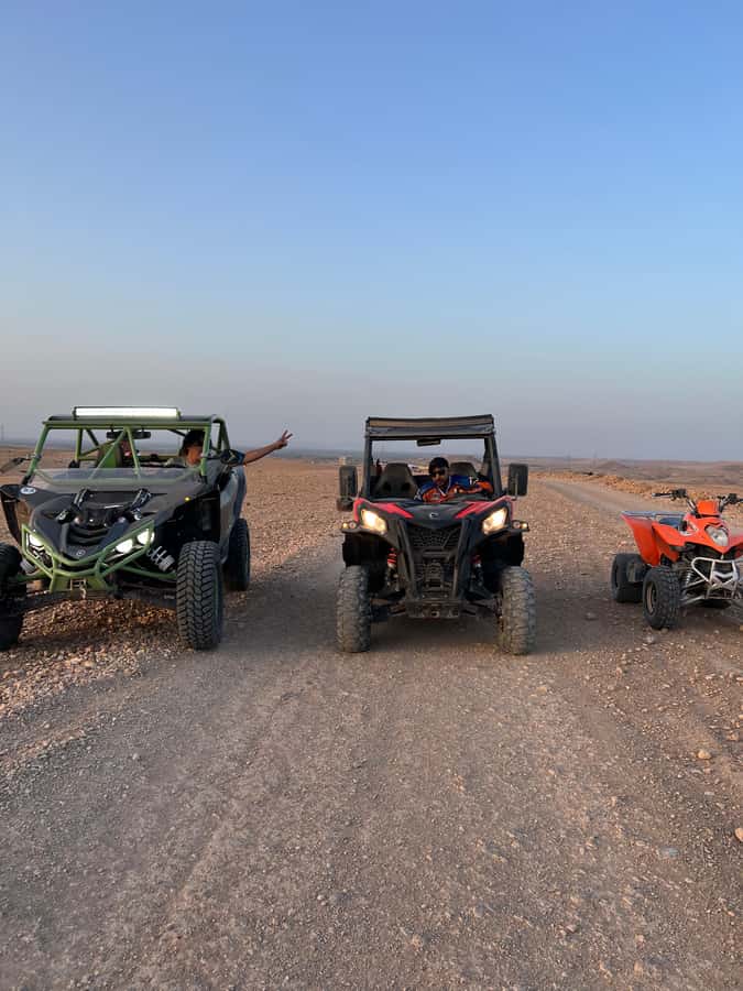 From Marrakech: Agafay Desert Buggy 1Hour & Dinner Show - The guides: why the ride feels safer and more fun