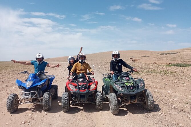 From Marrakech: Agafay Desert Quad Biking at Sunset & Dinner Show - Dinner show in a Berber tent: Moroccan food plus the fire effects
