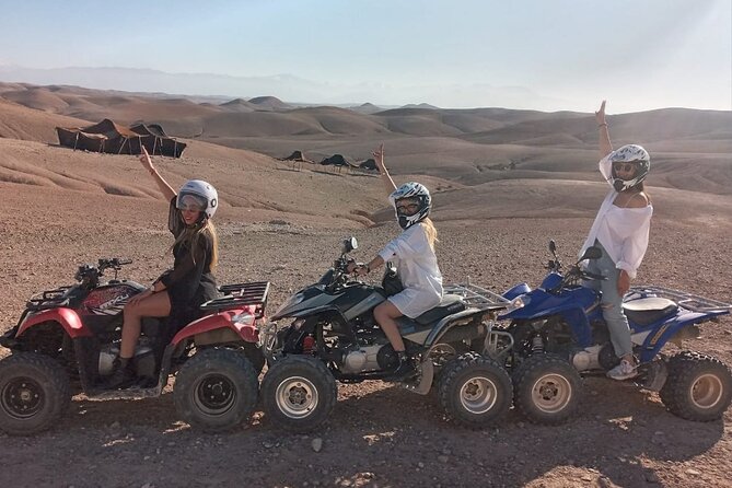 From Marrakech: Agafay Desert Quad Biking at Sunset & Dinner Show - Agafay desert quad biking at sunset: what you’re riding through