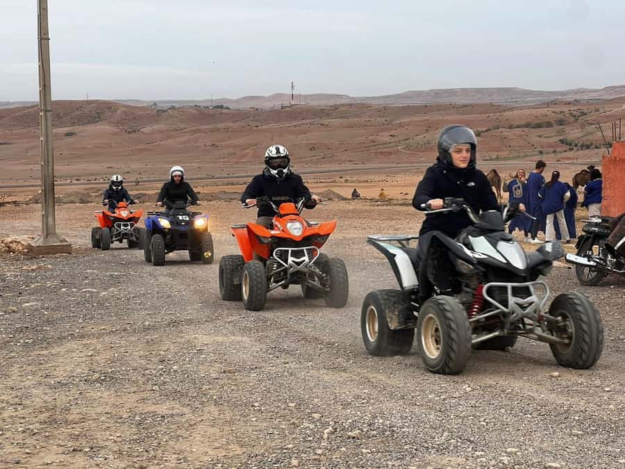 From Marrakech: Agafay Desert Quad Biking Tour with Transfer - Pickup in Marrakesh and the drive to Agafay: fast, clear, and organized
