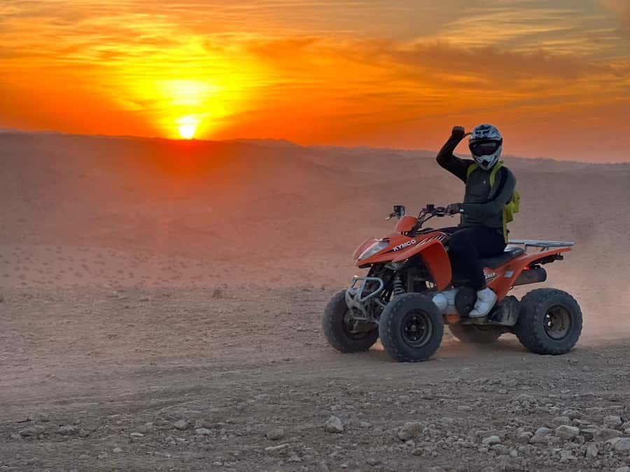 From Marrakech: Agafay Desert Quad Biking Tour with Transfer - Dust removal at the base: wind machine, clean clothes vibes, and practical comfort