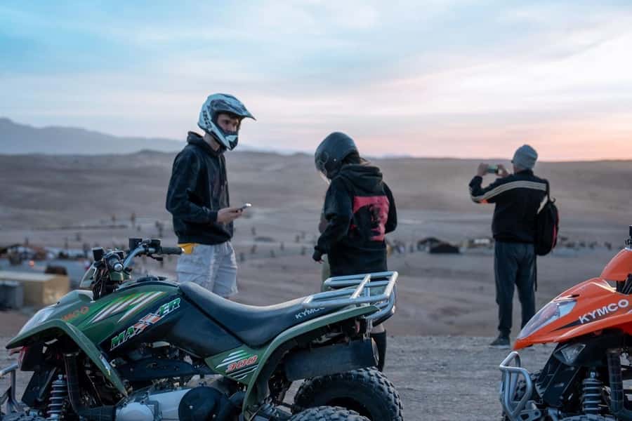 From Marrakech: Agafay Desert Quad Biking with Dinner & Show - On the dunes: what you’ll actually be doing for that 1-hour ride