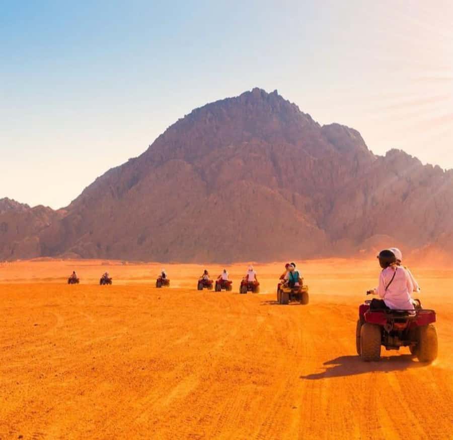 From Marrakech: Agafay Desert Quad Biking with Dinner & Show - The air-compressor dust-off: a small detail that makes a big difference