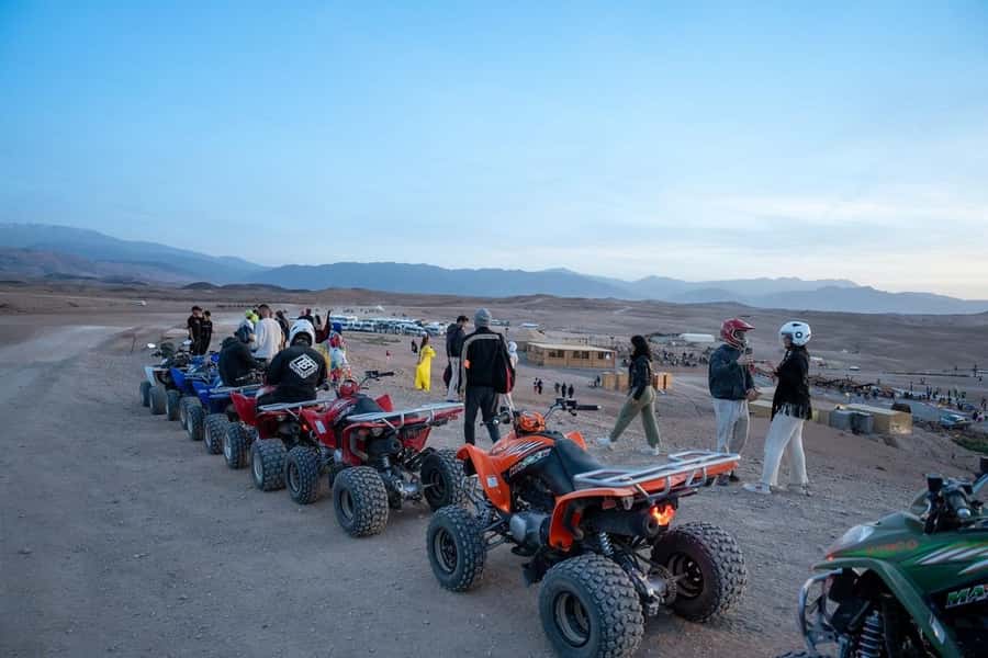 From Marrakech: Agafay Desert Quad Biking with Dinner & Show - Berber dinner in the tent: what you’ll eat and what it’s like