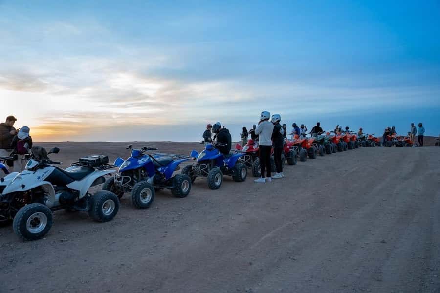 From Marrakech: Agafay Desert Quad Biking with Dinner & Show - Fire show and live entertainment: what happens after dinner