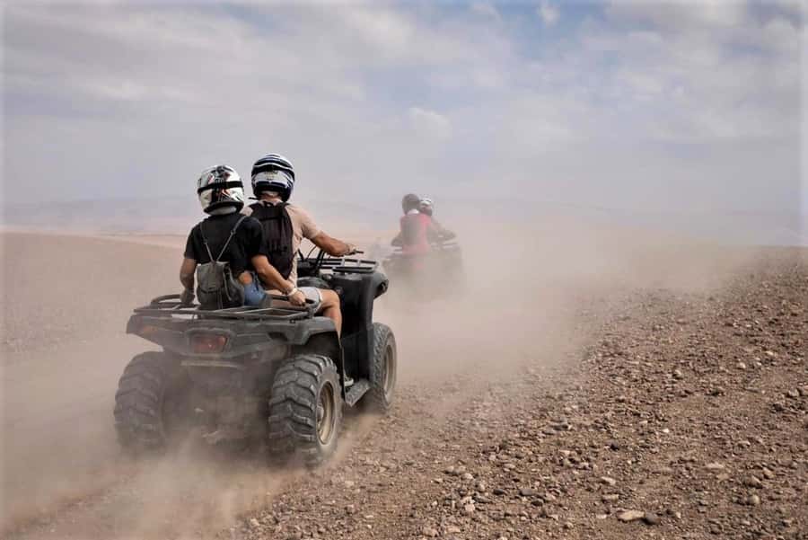 From Marrakech: Agafay Desert Sunset, Quad Biking, & Dinner - Ahwach Berber Music and Fire Performers: The Main Show