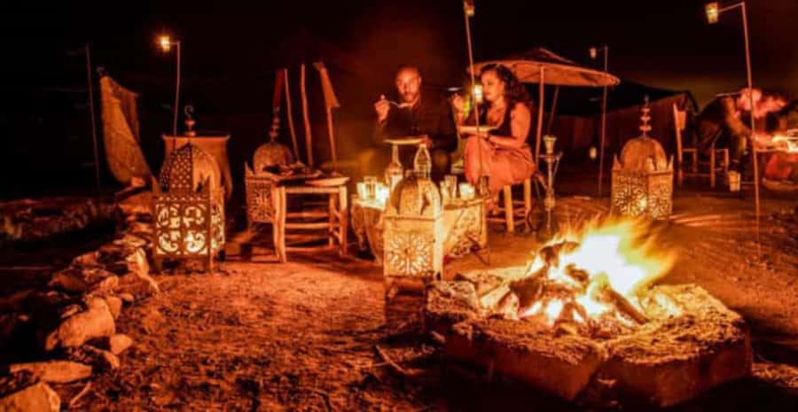 From Marrakech: Dinner in Agafay Desert with Sunset - Hotel Islane Pickup and the Desert Drive You Actually Feel