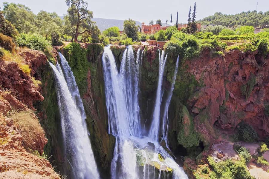 From Marrakech: Ouzoud Waterfalls Guided Hike and Boat Tour - First arrival at the falls: where the views start working fast