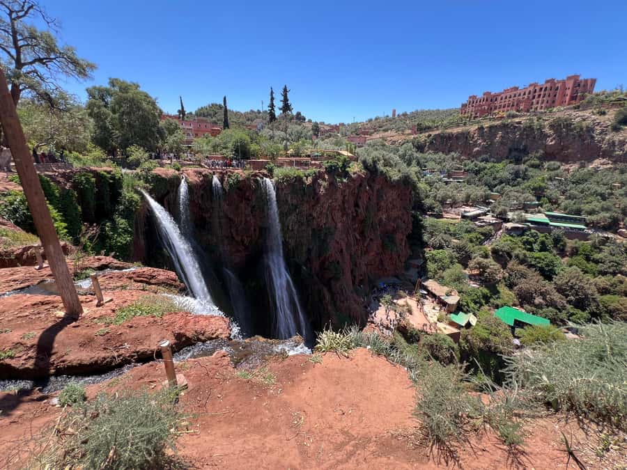 From Marrakech: Ouzoud Waterfalls Local Guided and Boat Ride - Barbary apes, mills, orchards, and the lunch reality