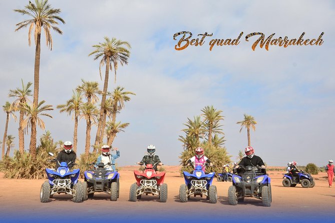 From Marrakech: Palm Grove Quad Bike and Camel Ride Tour - Photo stops and timing: palm groves, desert stretches, and camel shots