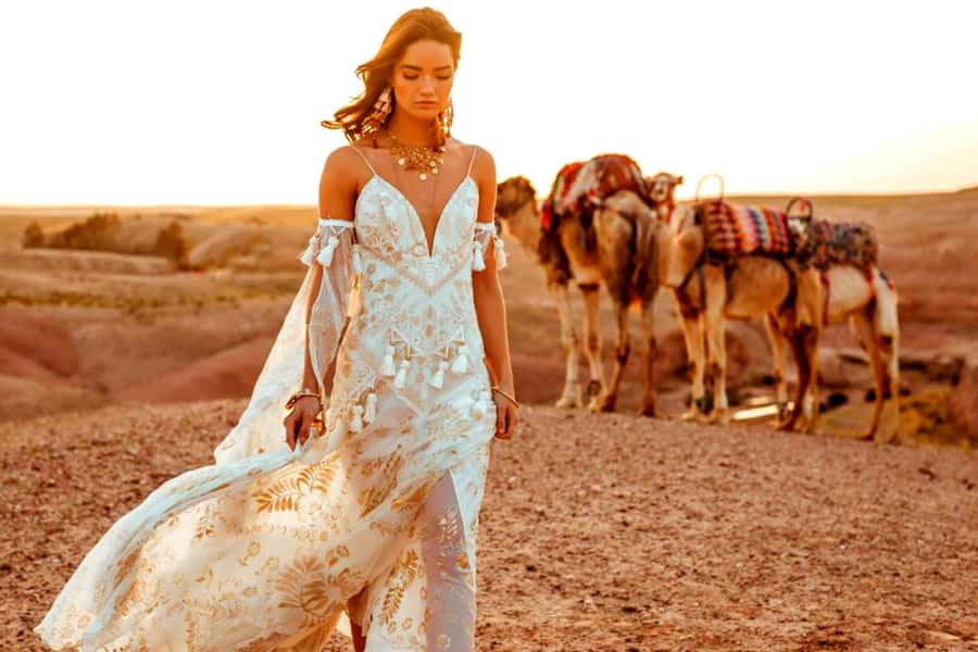 From Marrakesh Agafay Desert Dinner & Sunset, and Camel Ride - Marrakech Pickup and the Ride Out (AC Bus, 16:00 Start)