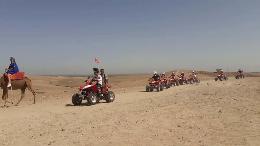 From Marrakesh: Agafay Desert Quad Biking, Camels & Dinner - From Marrakech to Agafay: what the first hour feels like