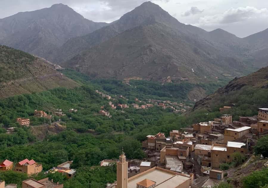 From Marrakesh: Day Trip to Atlas Mountains & Optional Lunch - The guided hike in Imlil: terraces, waterfalls, and viewpoints