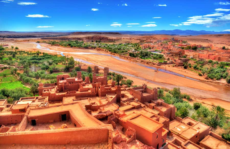 From Marrakesh: Private 4-Day Sahara Desert Discovery Tour - Day 1: High Atlas pass, Aït Benhaddou, and Kasbah lunch in Tourirt