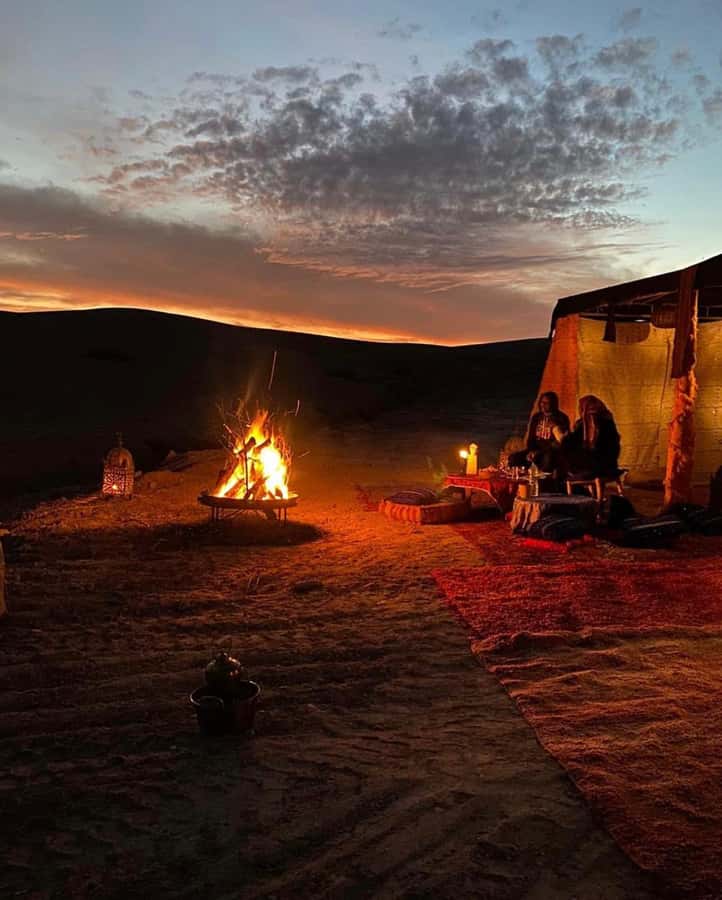 From Marrakesh: Sunset Dinner in Agafay at Berber Camp - The Camp Setup: Bathrooms, a Pool, and What to Wear