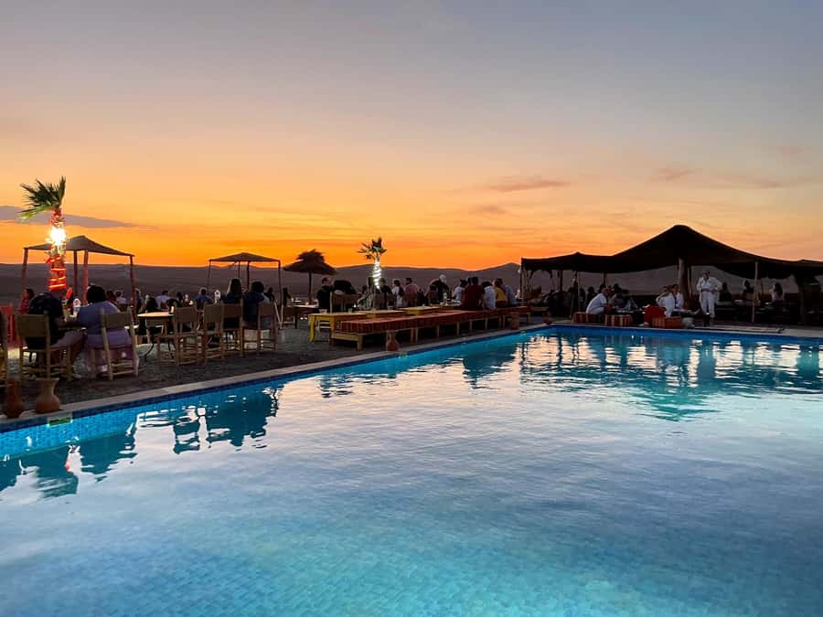 From Marrakesh: Sunset Dinner in Agafay at Berber Camp - Dinner Under the Stars: Moroccan Salad, Tagine, and Sweet Finishing