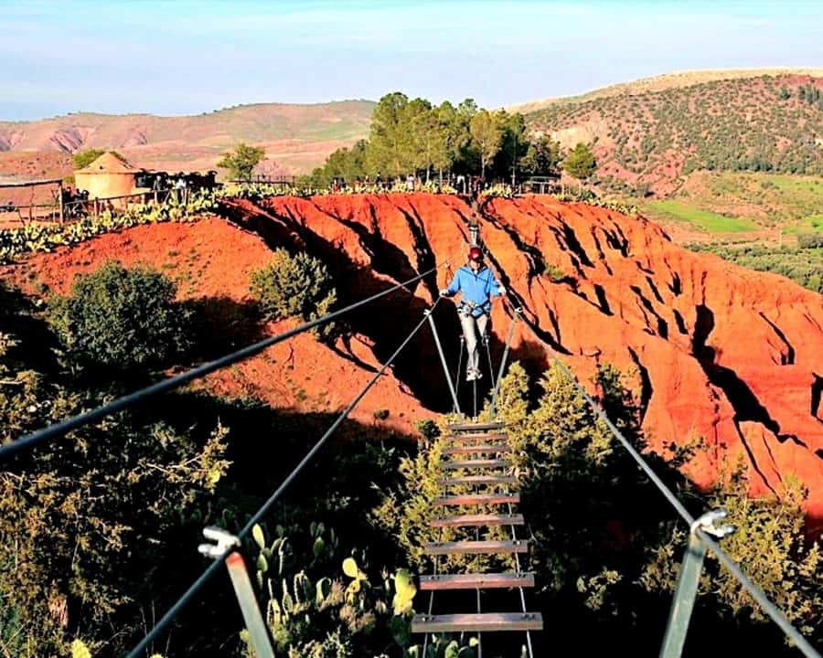 From Marrakesh: Zip-Line in the Atlas Mountains & Hike - First stop: villages, viewpoints, and Terres d’Amour
