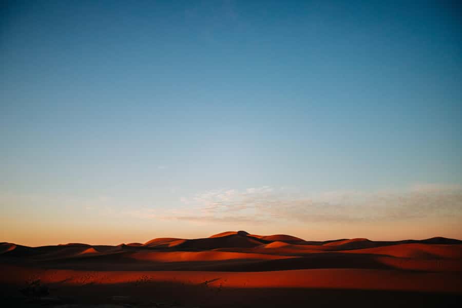 From Merzouga: Sunset Camel Ride & Sandboarding - At the Top of the Dunes: Watching the Light Change Like It’s Slow Motion