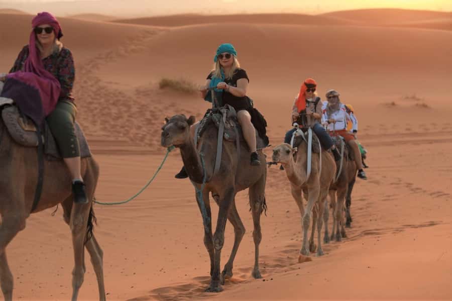 From Tangier : 4Days desert tours via chefchaoun and fes - Rose Valley, Skoura, Ouarzazate, and Ait Benhaddou: from mudbrick towns to film credits