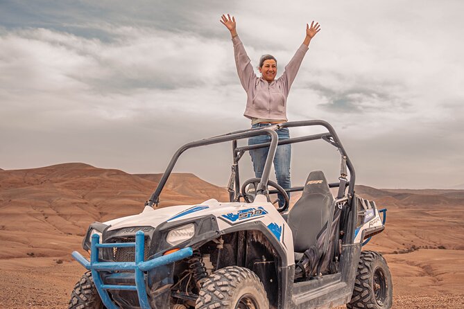 Half day in Buggy Lake Takerkoust and Desert Agafay - Safety briefing and gear: how to avoid the usual buggy headaches