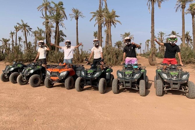 Half-Day Quad Biking and camel riding in Marrakech Palmeraie - Quad biking in Palmeraie for 2 hours: fun, motion, and real time on the bike